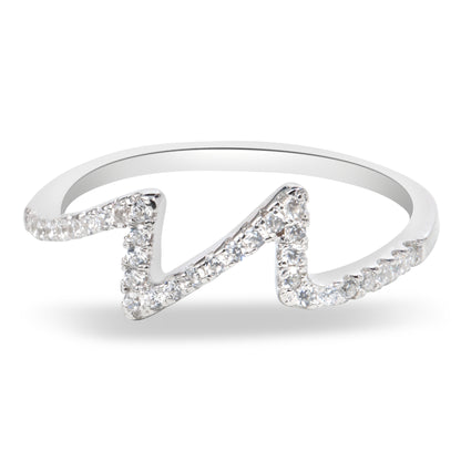 'Sterling Heartbeat' Ring