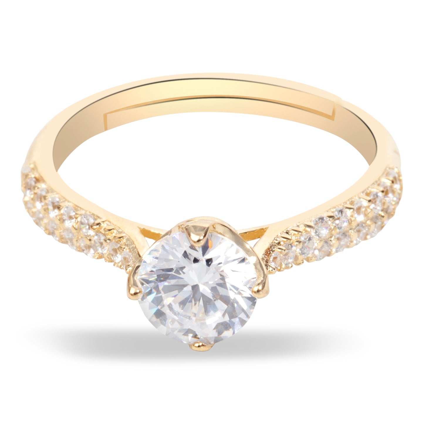 'Luminous Brilliance' Gold Plated Ring