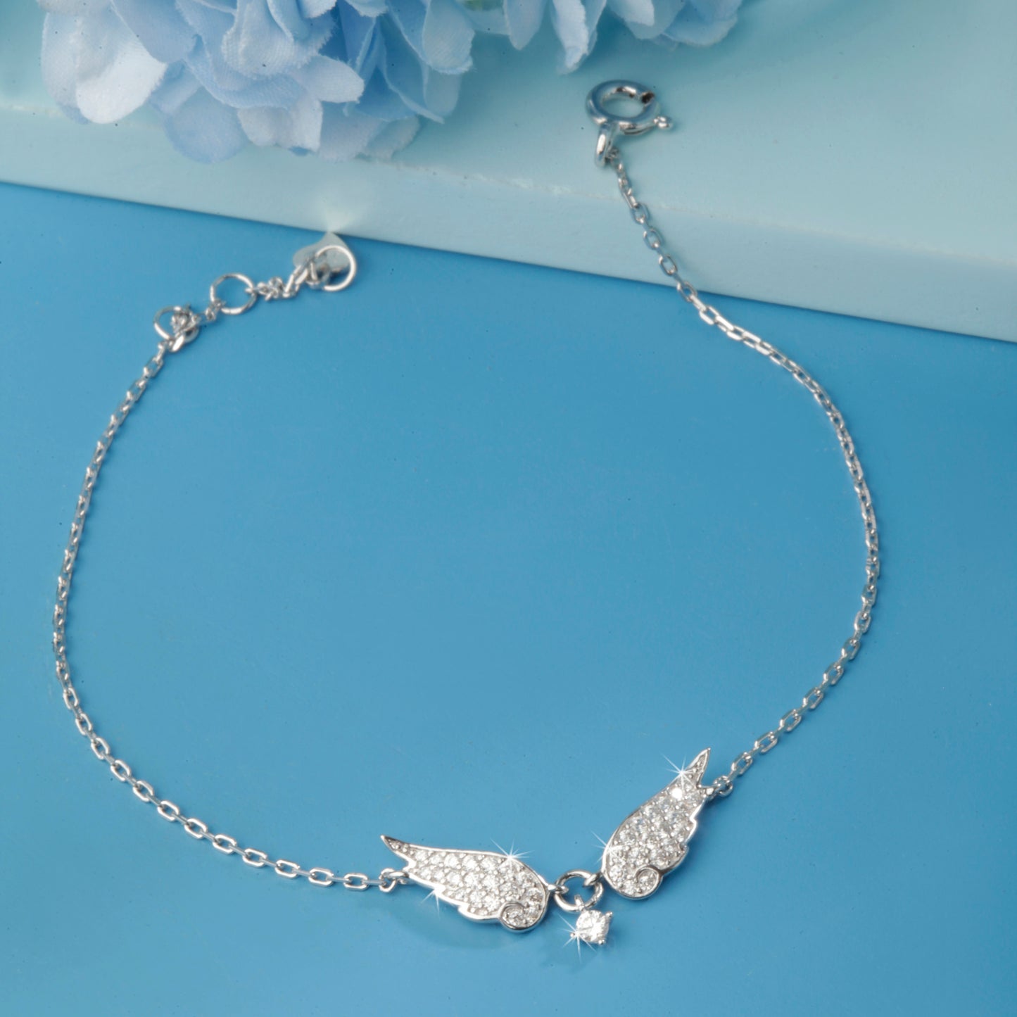 'Angel Wings' Silver Bracelet