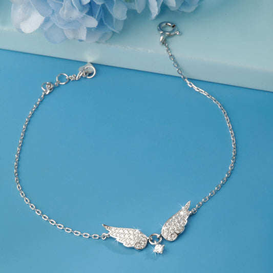 'Angel Wings' Silver Bracelet