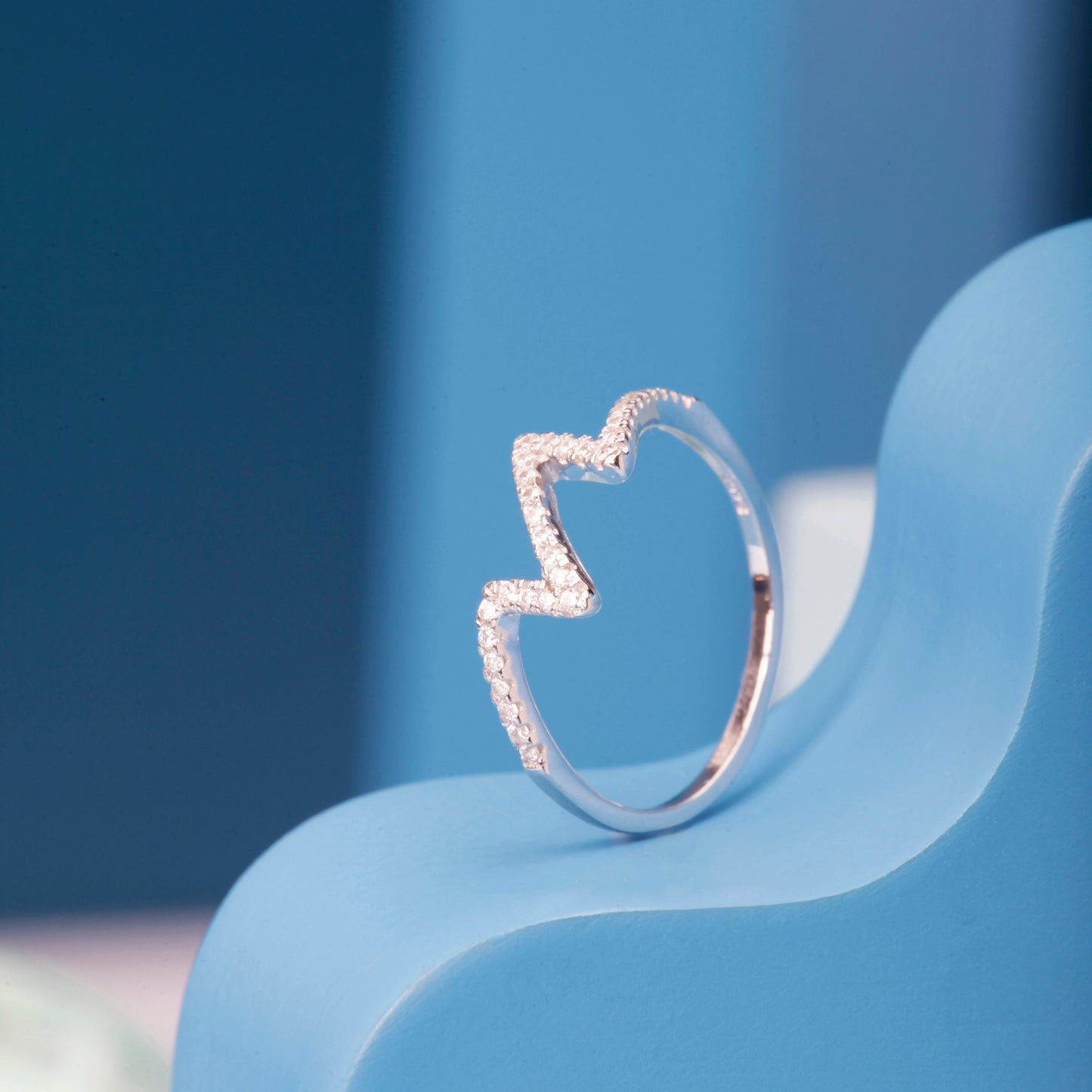 'Sterling Heartbeat' Ring