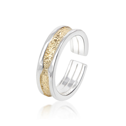 'Tone Way Tan' Grass Pattern Ring