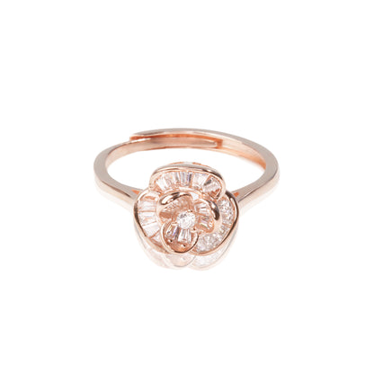 'Sterling Floral' Rose Gold Ring