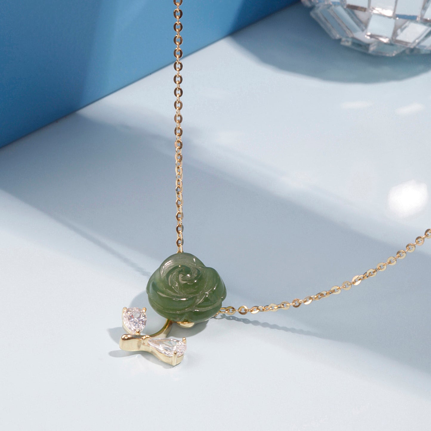 'Jade Floral' Pendent