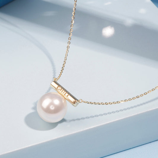 'Freshwater Cultured' White Pearl Pendent