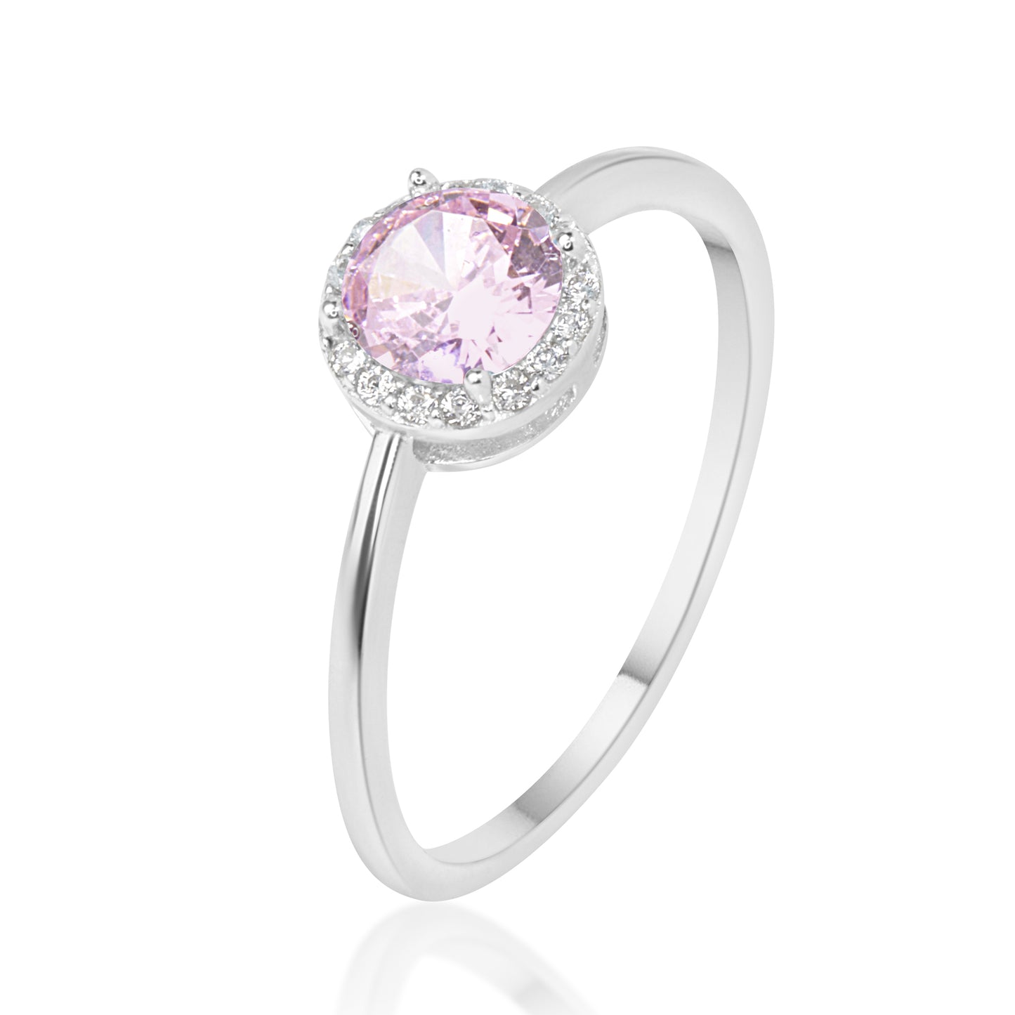 'Blush Bloom' Silver Ring