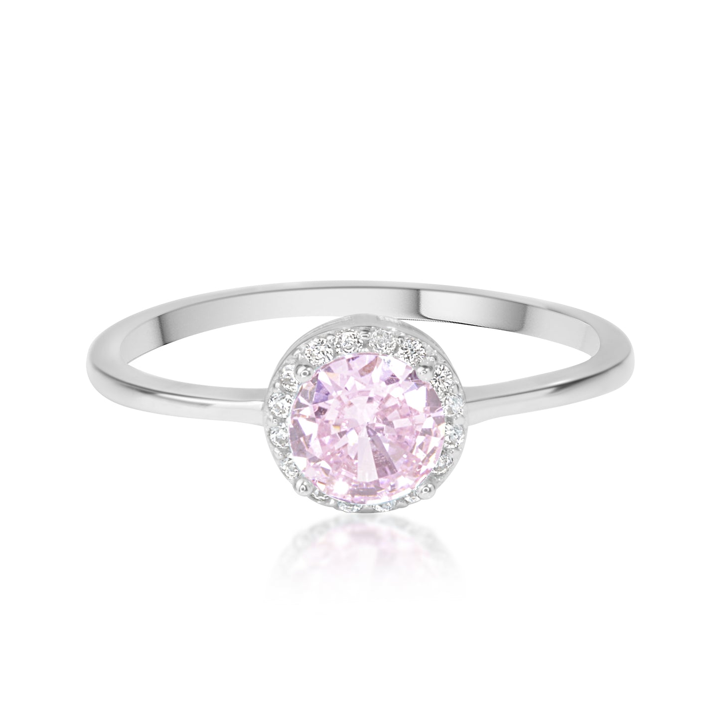 'Blush Bloom' Silver Ring