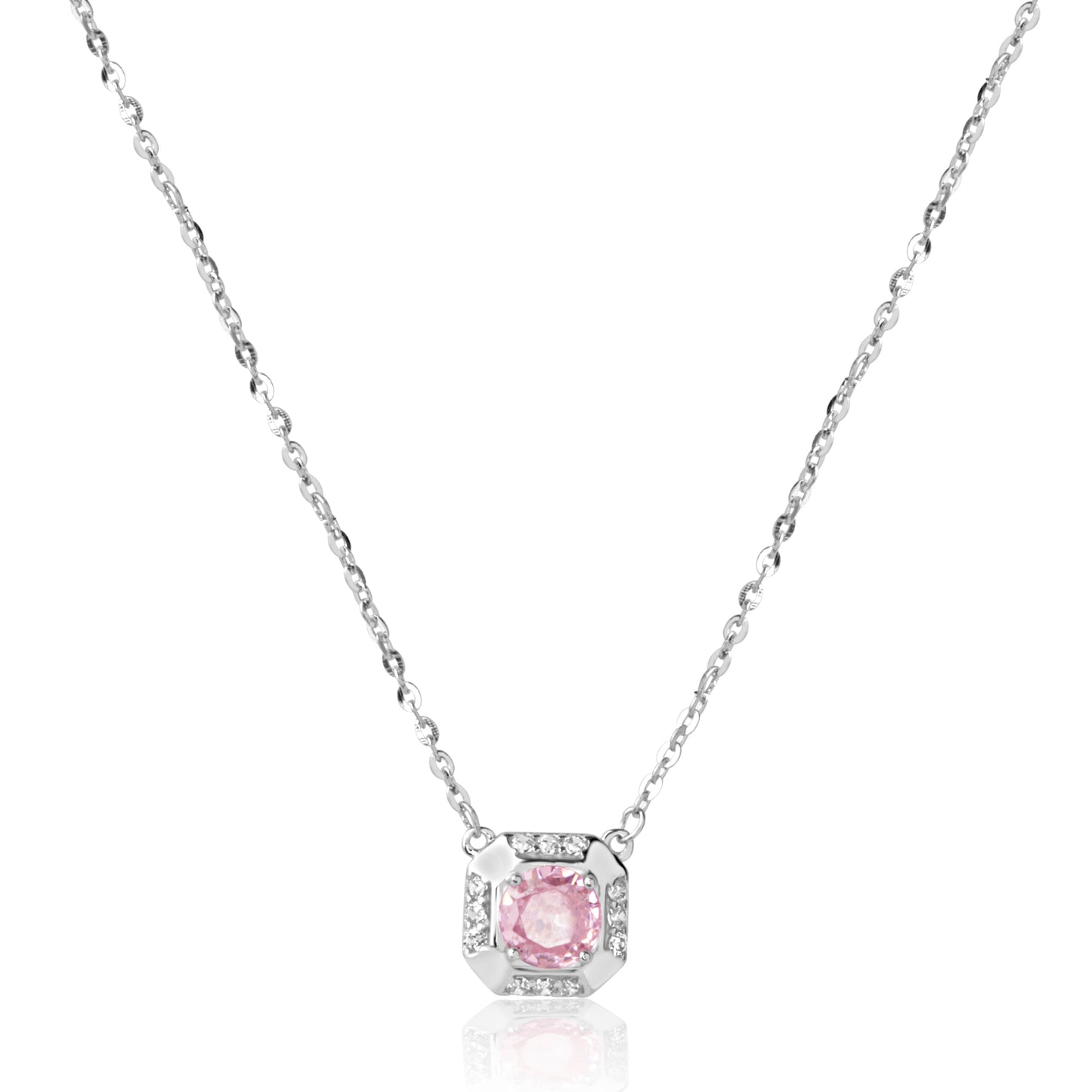 'Blush Box' Silver Pendant