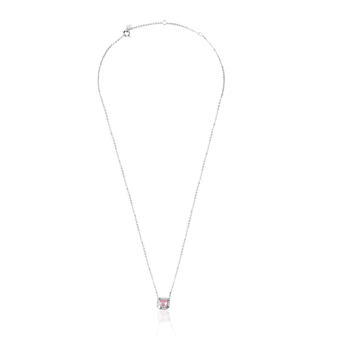 'Blush Box' Silver Pendant