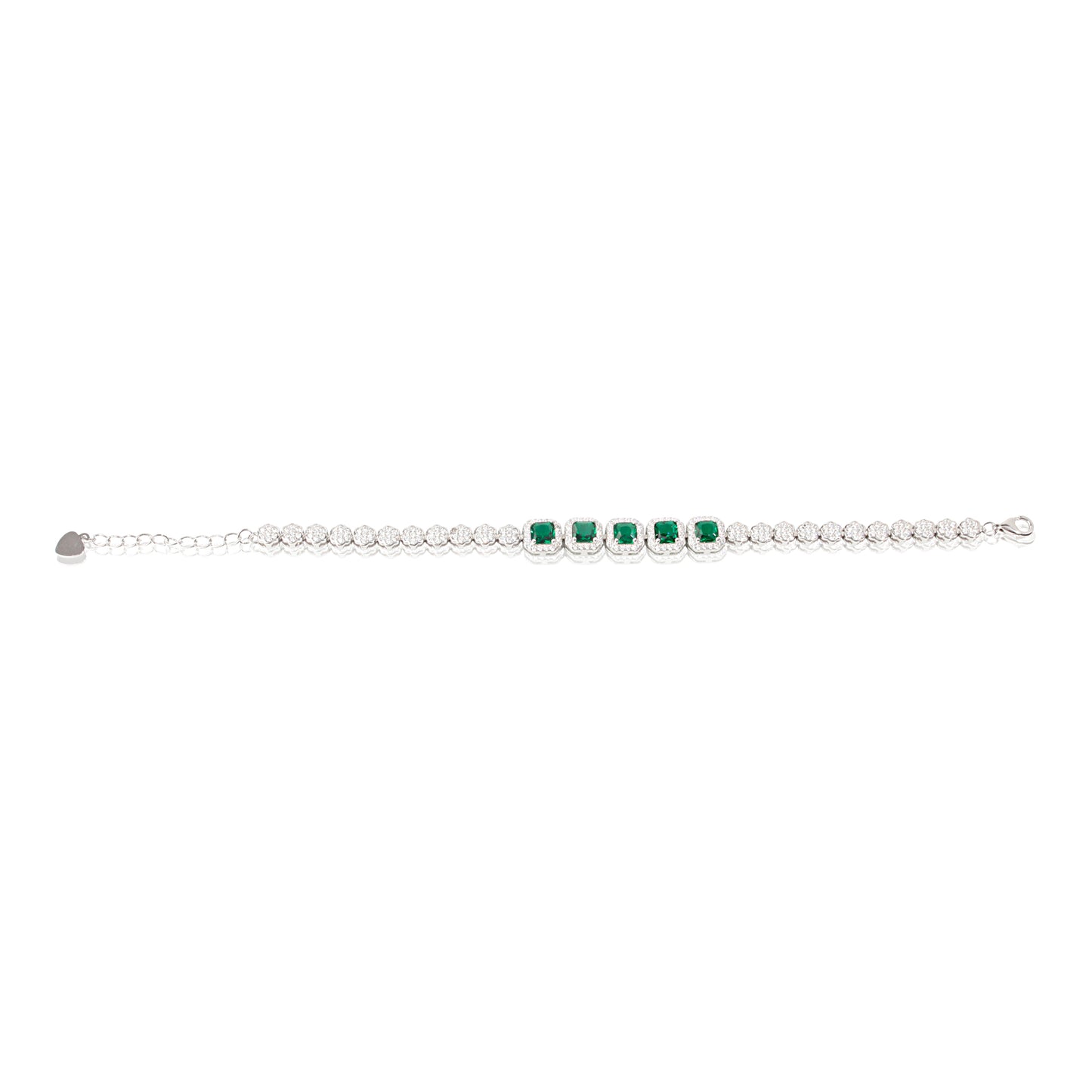 'Green Symphony Gemstone' Bracelet