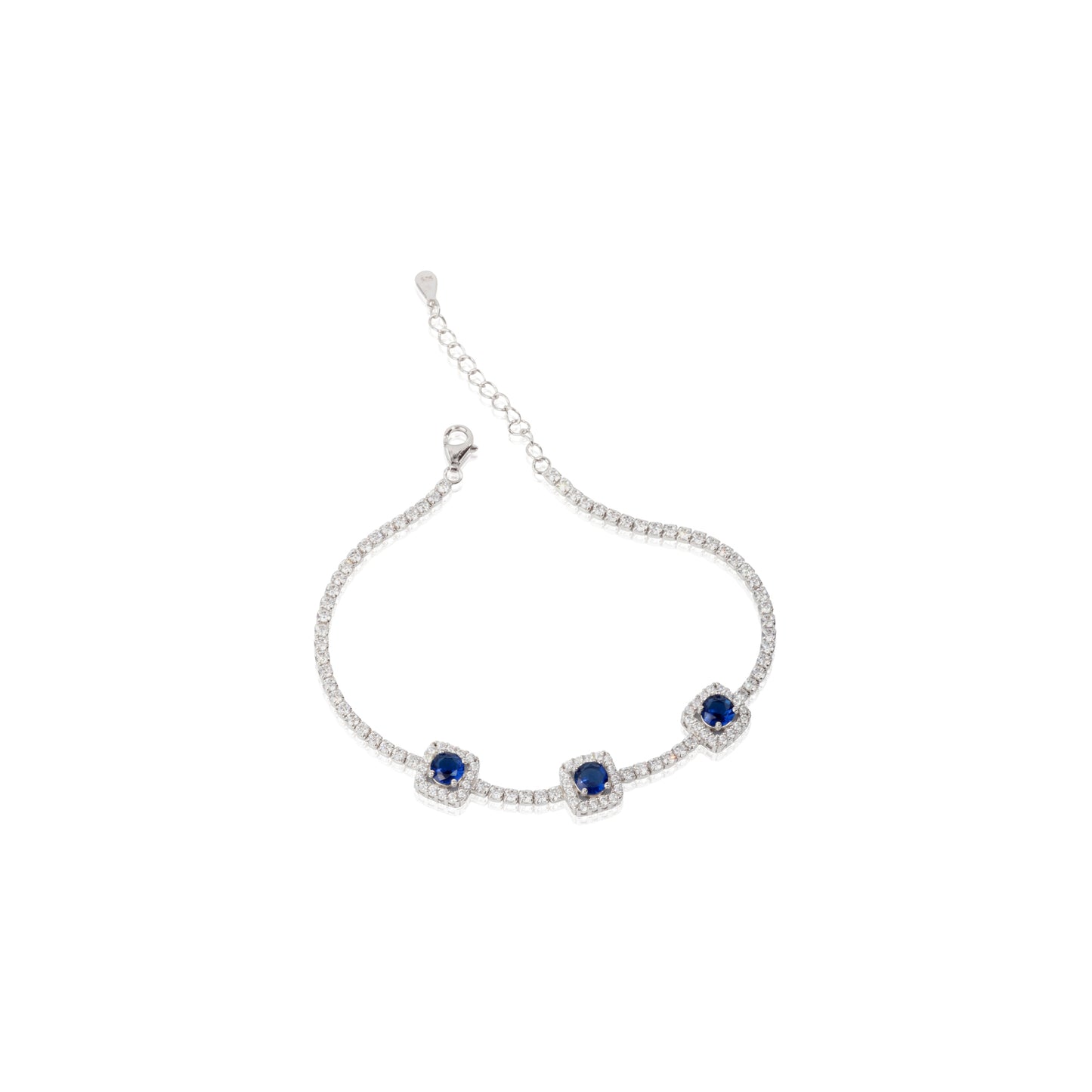 'Radiant Blue Trinket' Gemstone Bracelet