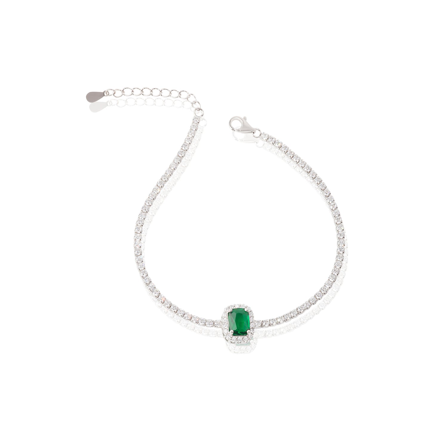 'Starlit Green Gem' Bracelet