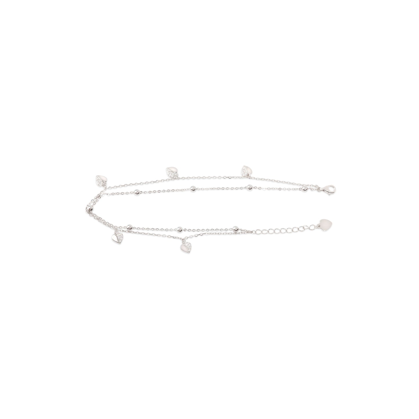 'Cupid's Cadence' Silver Anklet