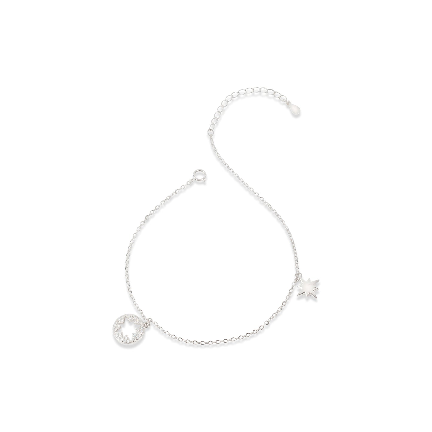 'Stellar Step' Silver Anklet