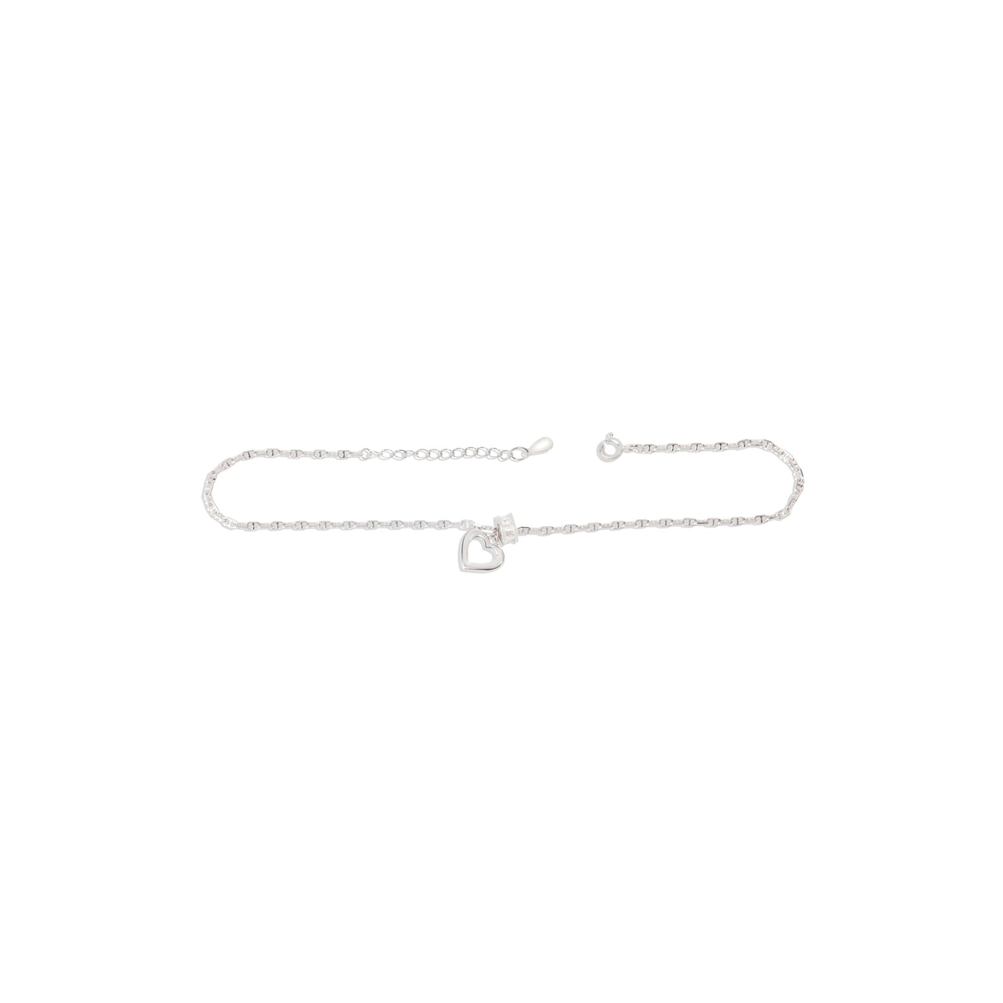 'Amore Silver' Anklet