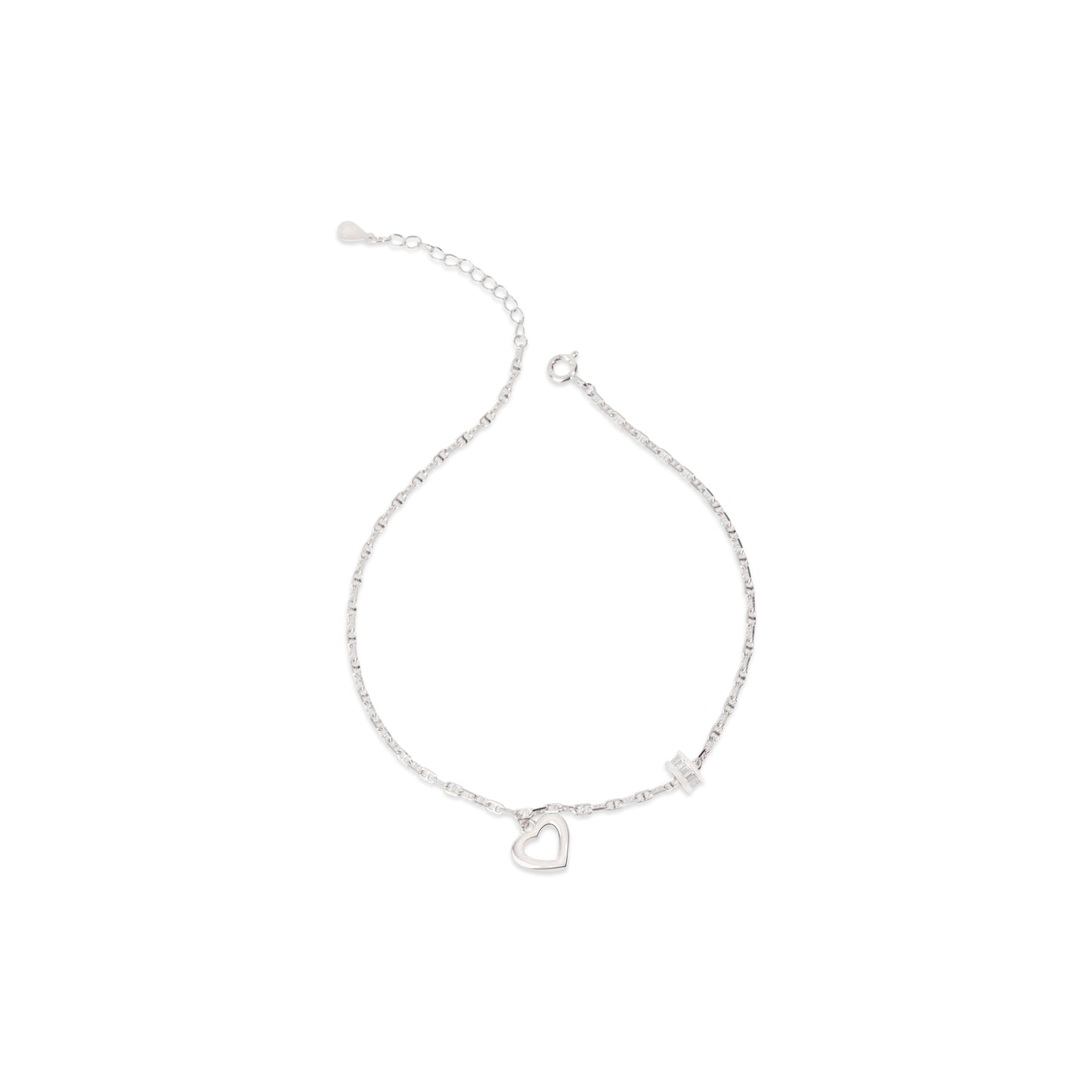 'Amore Silver' Anklet