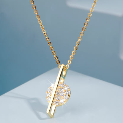 'Diamond Aura' Gold Plated Pendant