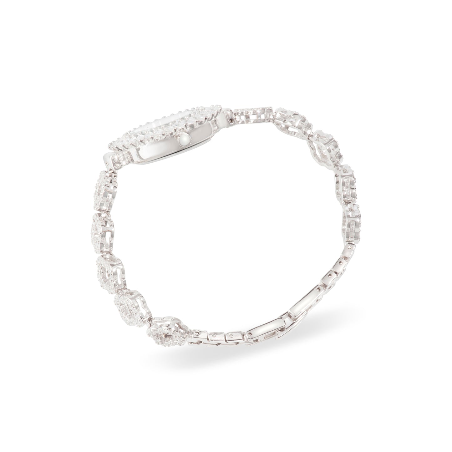 'Sunshine Rounded' Silver Bracelet Watch