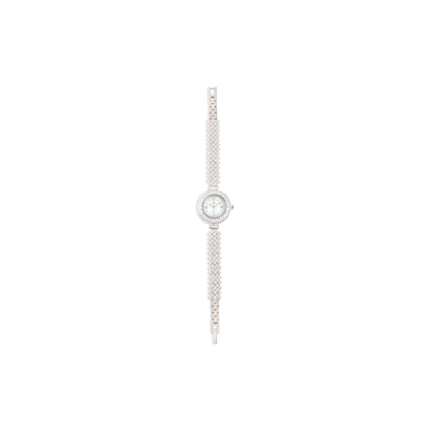 'Elegant Rounded' Luxury Silver Bracelet Watch