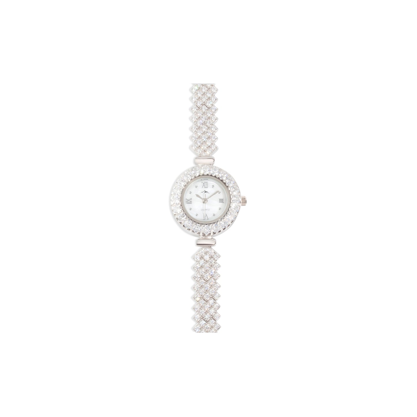 'Elegant Rounded' Luxury Silver Bracelet Watch