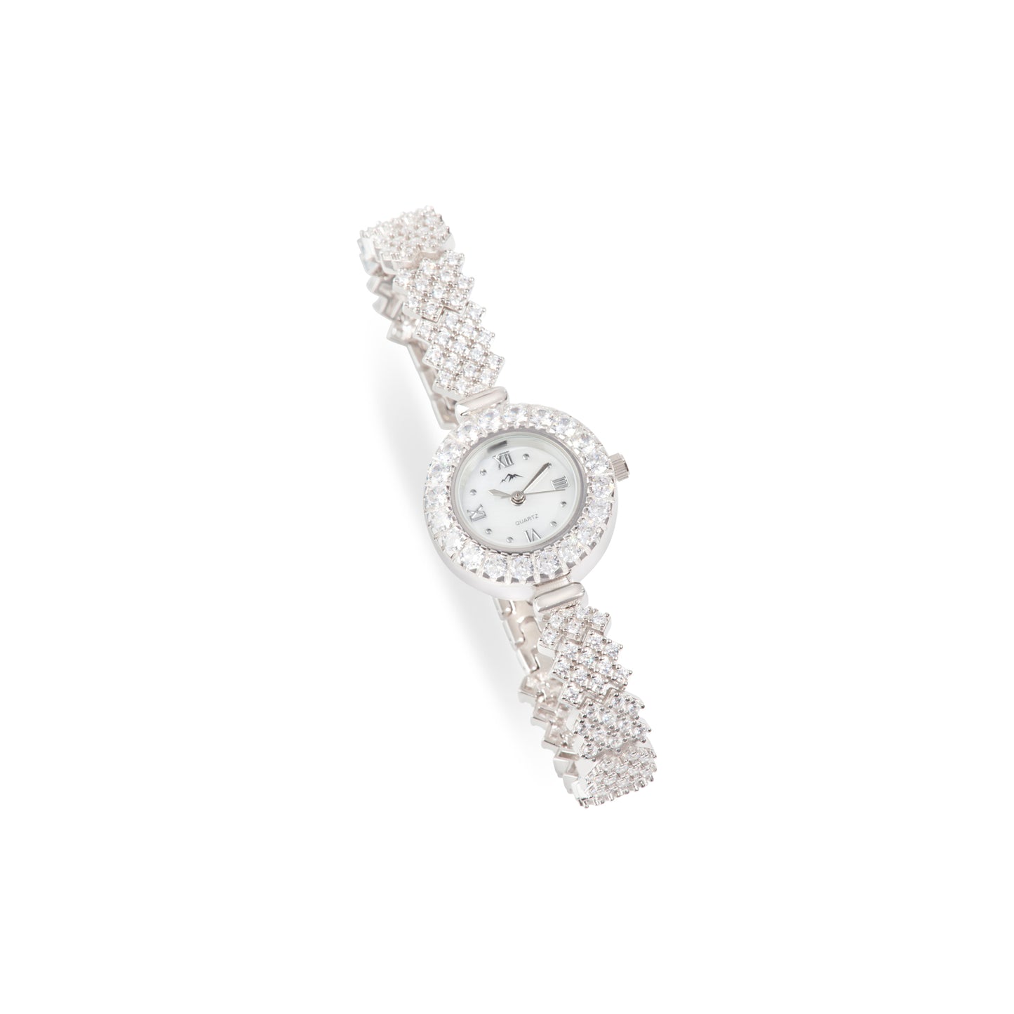 'Elegant Rounded' Luxury Silver Bracelet Watch