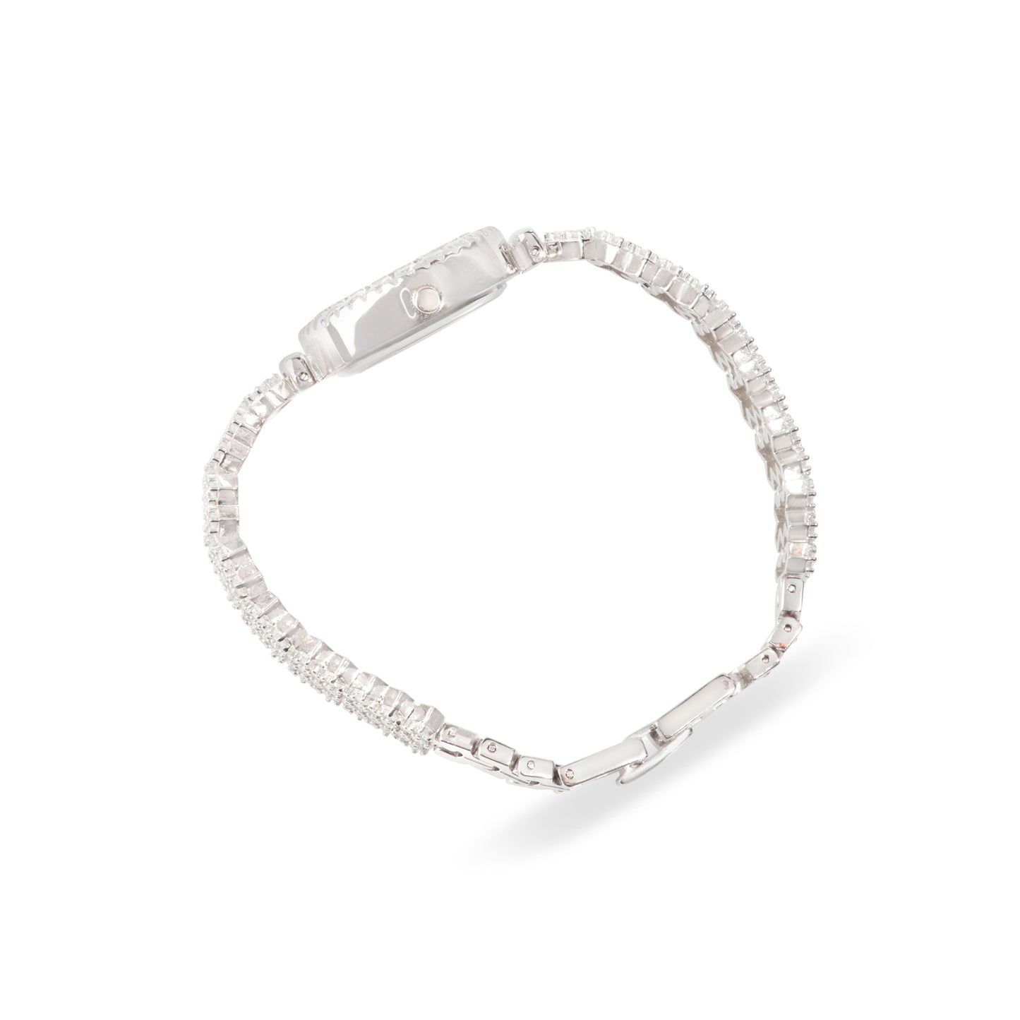 'Elegant Rounded' Luxury Silver Bracelet Watch