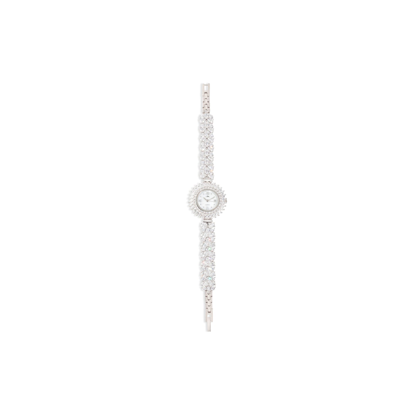 'Butterfly Band Rounded' Silver Bracelet Watch