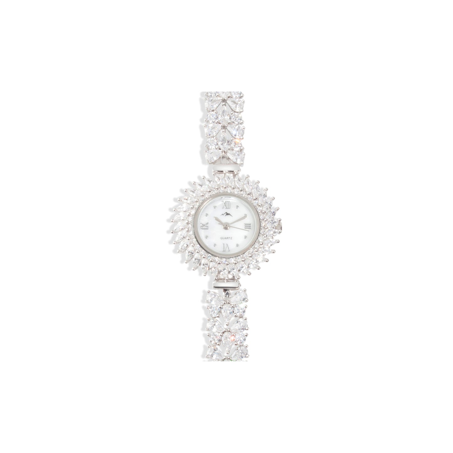 'Butterfly Band Rounded' Silver Bracelet Watch