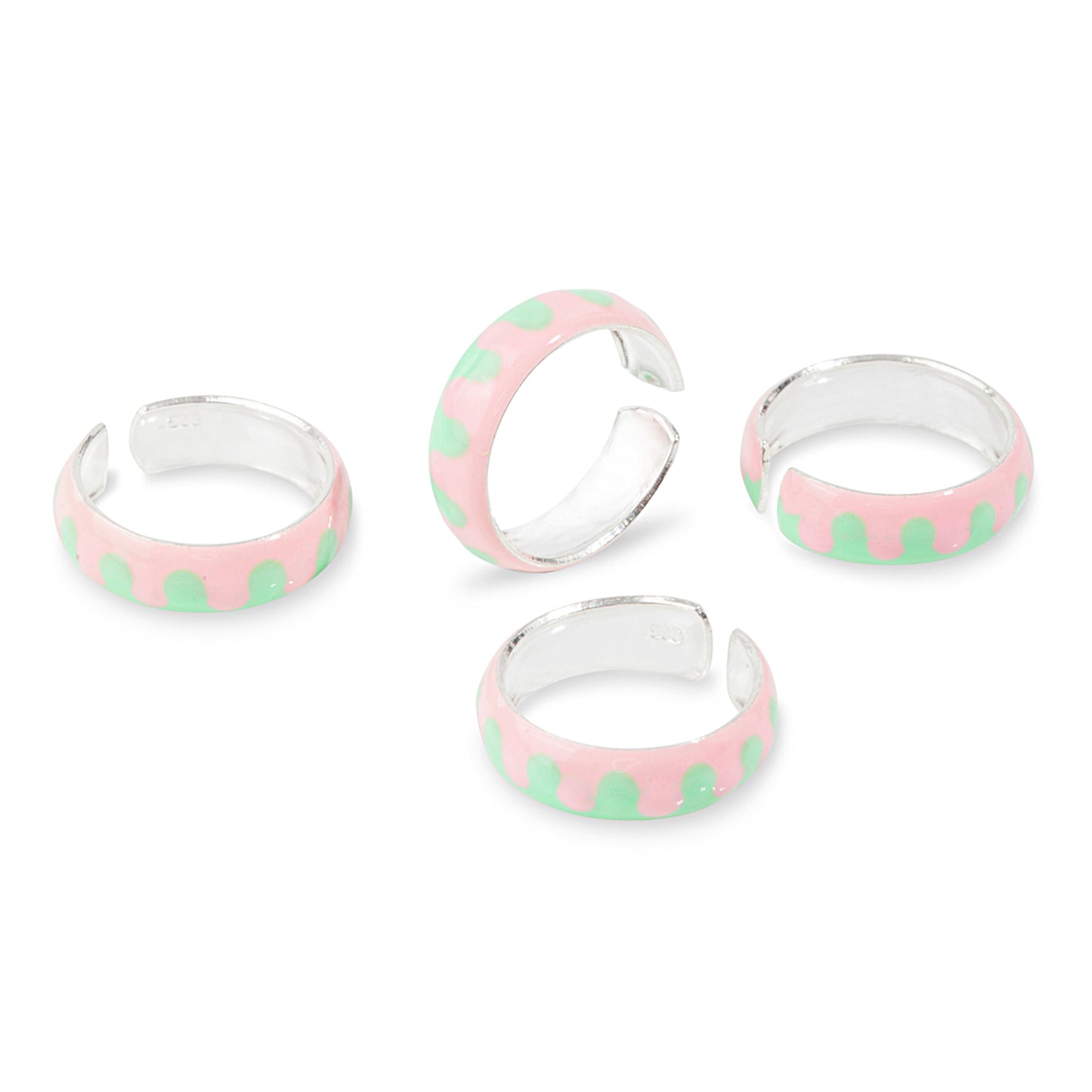 'Candy Tide' Toe Rings