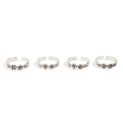 'Whispering Meadows Marcasite' Toe Rings