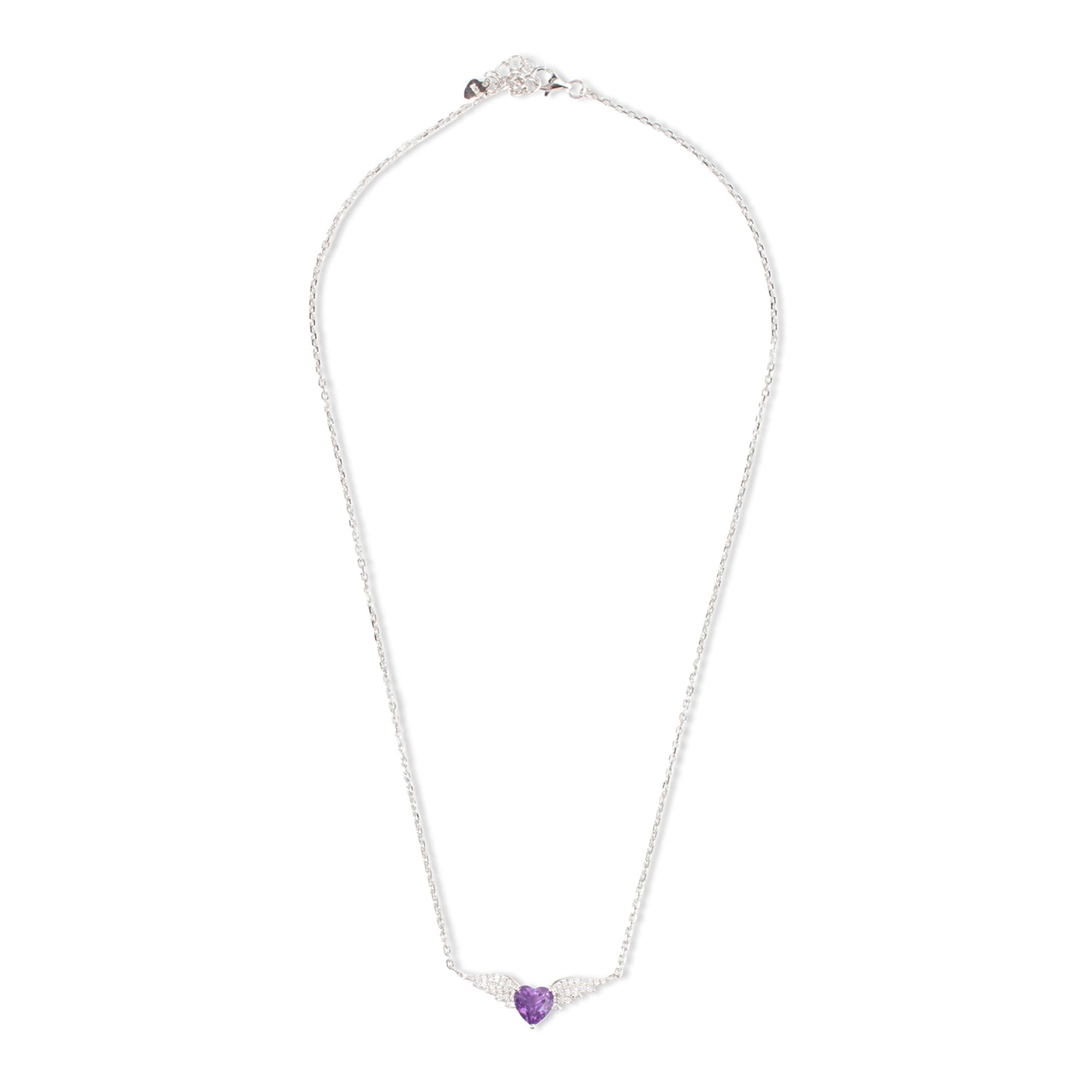 'WingedHeart Amethyst' Embrace Pendent