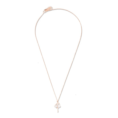 'En Pointe Diamond Dancer' Rose Gold Pendent