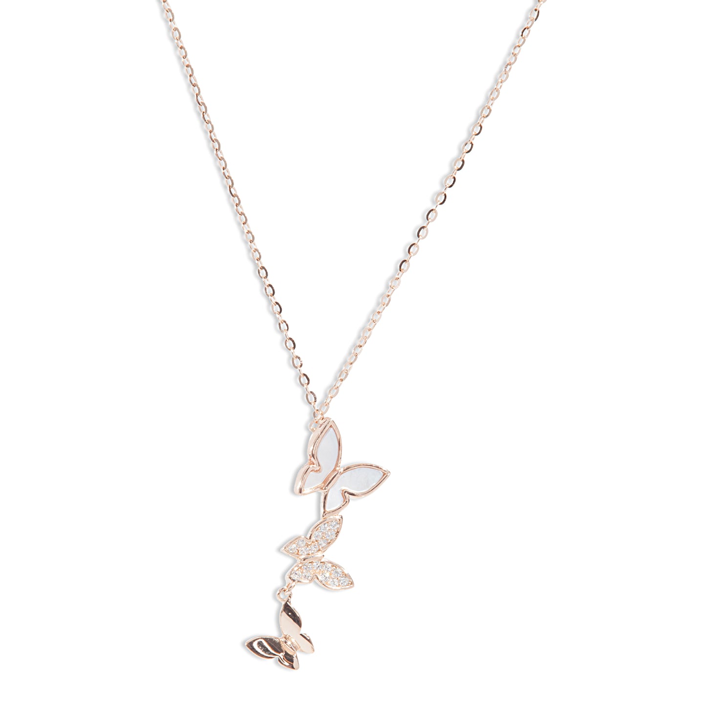 'Butterfly Land' Rose Gold Pendent