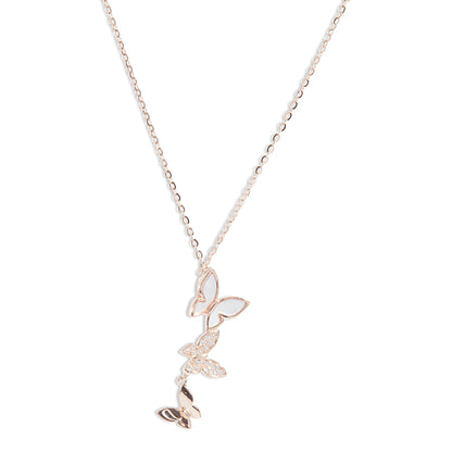 'Butterfly Land' Rose Gold Pendent