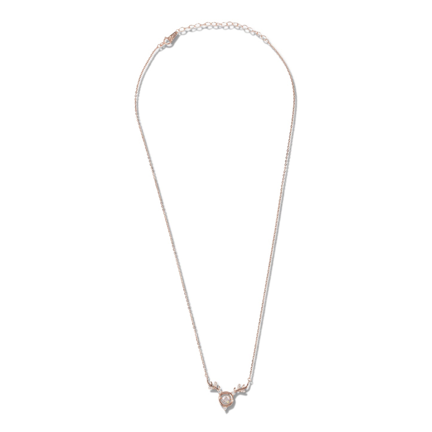 'Deer Dazzle' Rose Gold Pendent