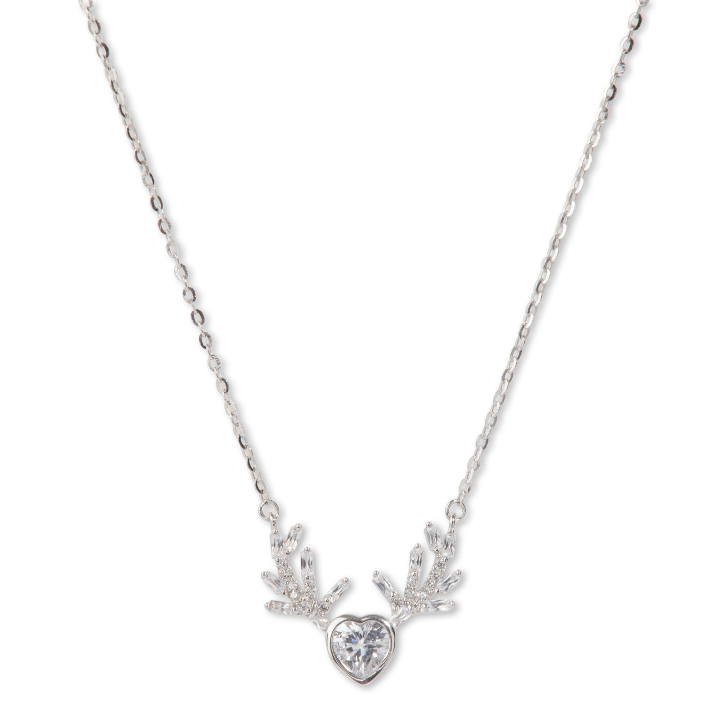 'Deer Antler Sterling' Silver Pendent