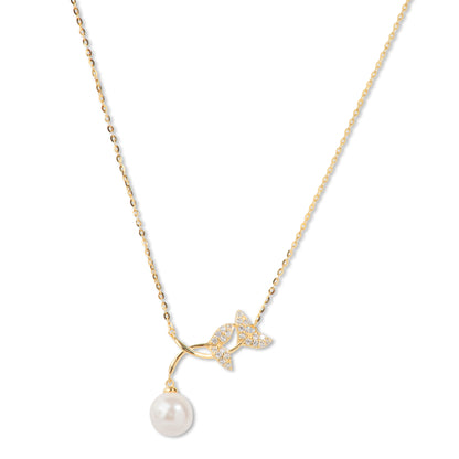 'Mermaid’s Lure Pearl' Gold Plated Pendent