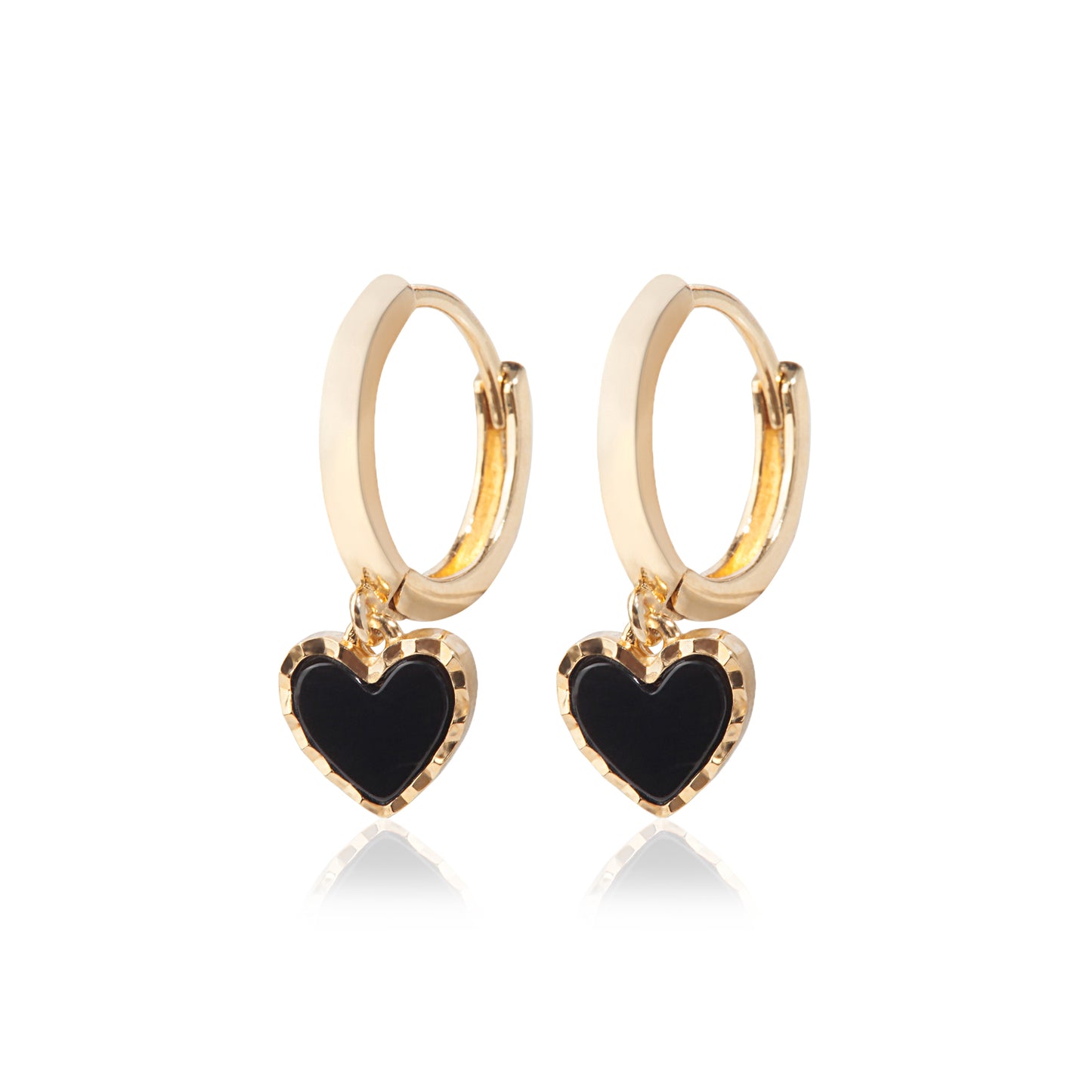 'Midnight Heart' Earrings