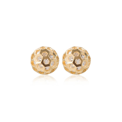 'Honeycomb' Gold Plated Earrings