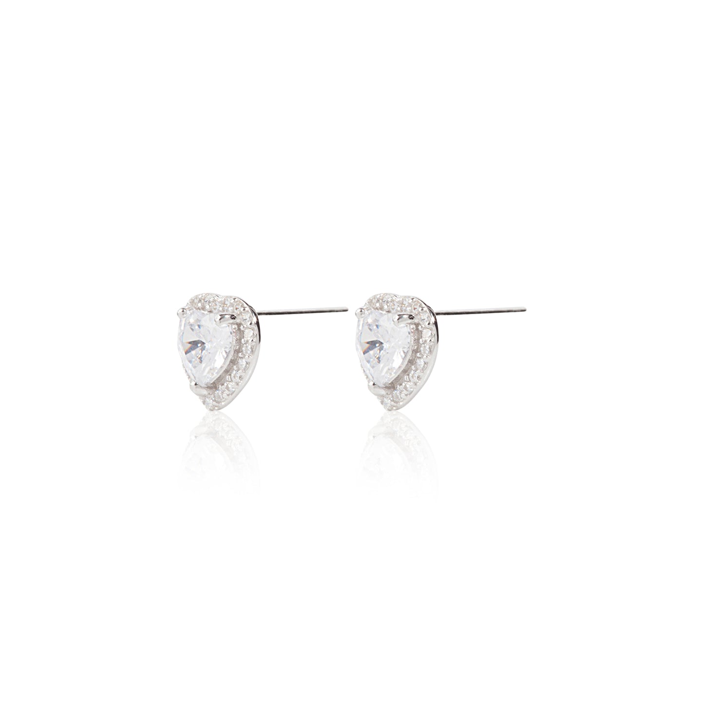 'Loving Embrace' Silver Studs