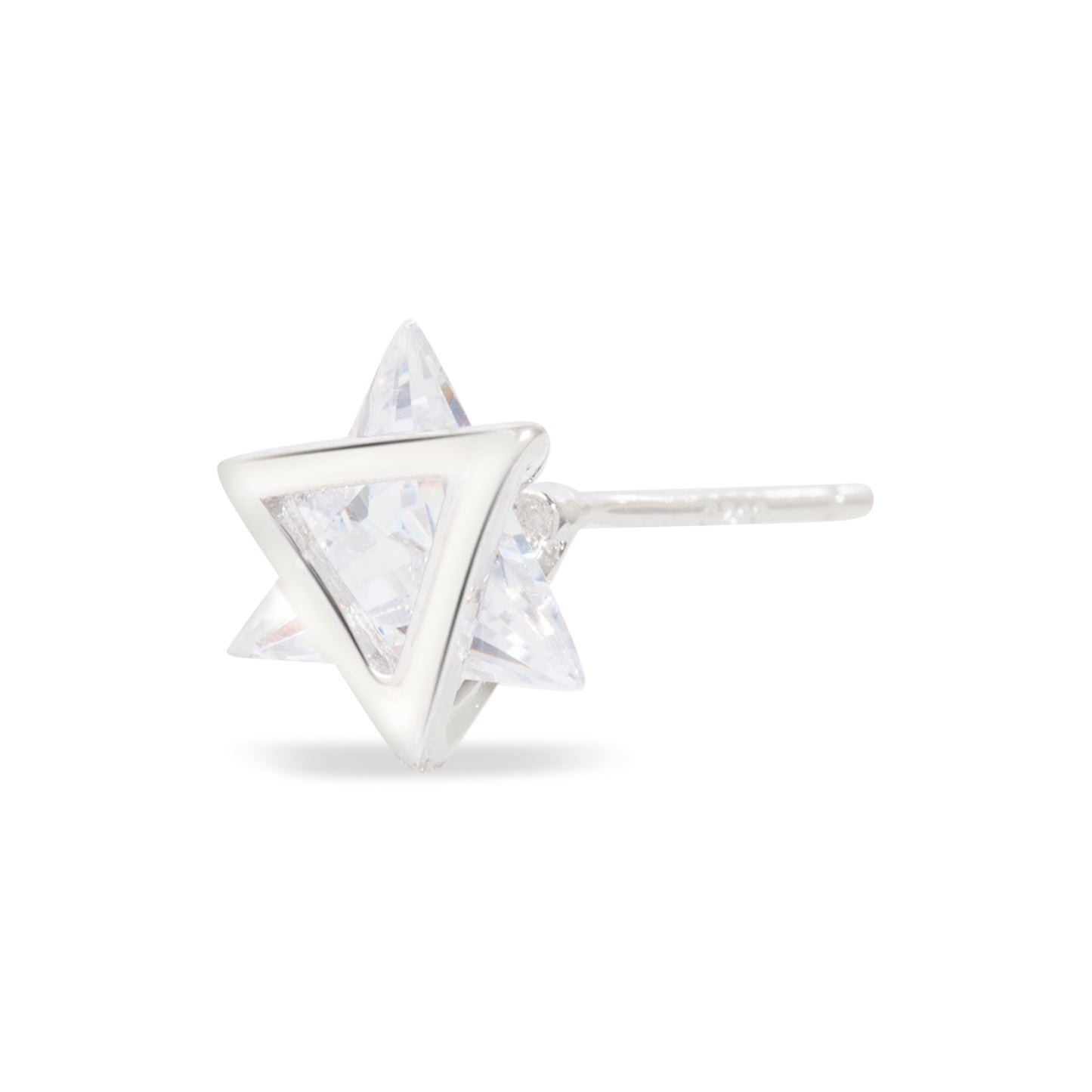 'Diamond Shine' Silver Studs