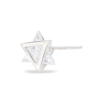 'Diamond Shine' Silver Studs