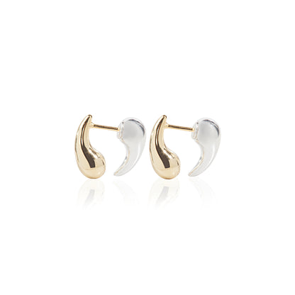 'Dawn to Dusk Two-Tone Teardrop' Earrings