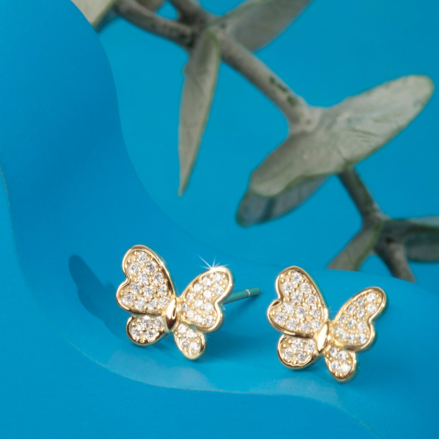 "Butterfly" Gold Plated Earrings